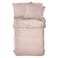 كاسا طقم غطاء لحاف من البوليستر الناعم المصنوع من الألياف الدقيقة، وردي، 240×220 سم