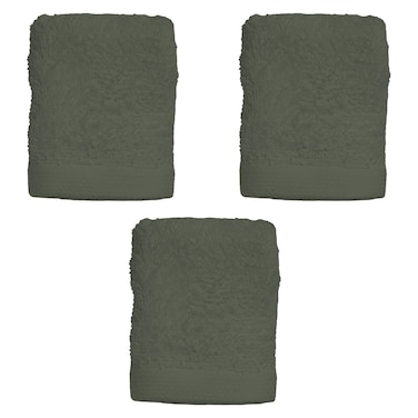 كاسا مناشف قطنية، أخضر، 30x30 سم، 3 قطع