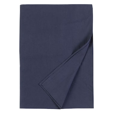 Kasa Cotton Individual Bed Sheet, Navy Blue, 220x270cm