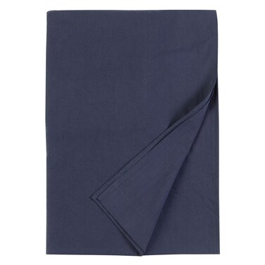 Kasa Cotton Individual Bed Sheet, Navy Blue, 240x280cm