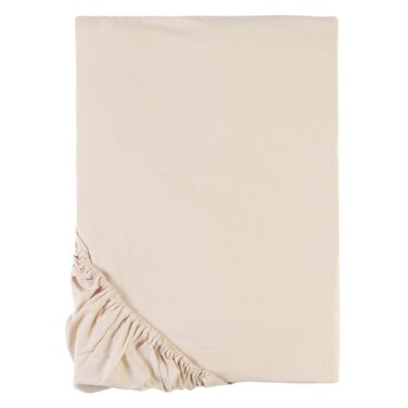 كاسا ملاءة قطنية مشدودة ، بيج، 90x190 سم