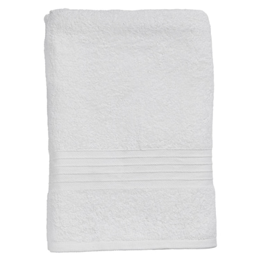 Kasa Cotton Bath Sheet, White, 100x150cm