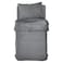 Kasa Soft Microfiber Polyester Duvet Cover Set, Grey, 160x220cm