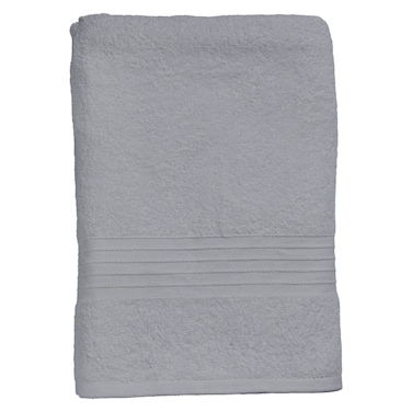 كاسا منشفة قطنية عادية، رمادي فاتح، 100x150 سم
