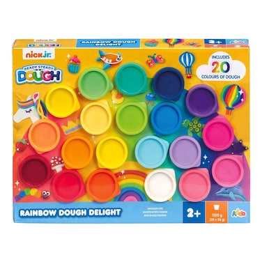 Addo NickJr Ready Steady Dough Rainbow Dough Delight Set, 1120g