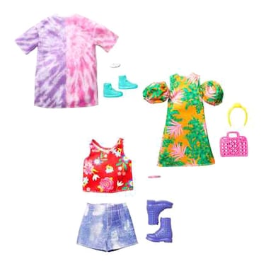 باربي مجموعة أزياء كاملة، قطعتين