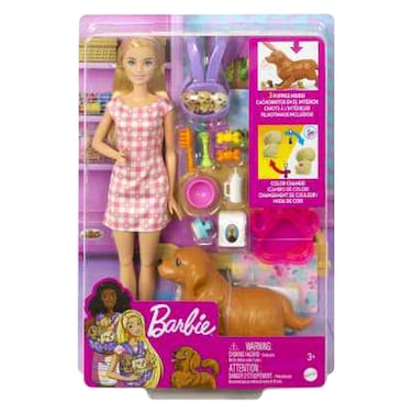 Barbie Newborn Pups Doll Set