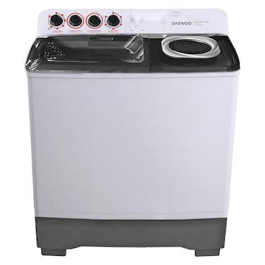 Daewoo Top Load Washer and Dryer DW-W1171WH, 11/7 kg, Magic Filter, 1250 rpm, White