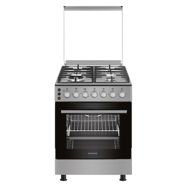 Daewoo Cooker DGC-S664HSS, 60 cm, Cast Iron, Stainless Steel, 4 Burners