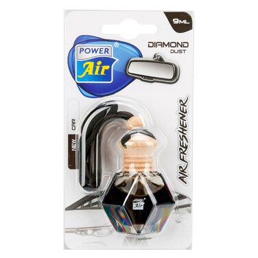 Power Air Diamond Dust Air Freshener, New Car, 9ml