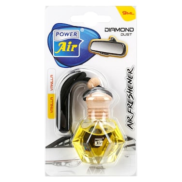 Power Air Diamond Dust Air Freshener, Vanilla, 9ml