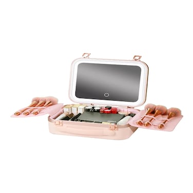 Green Lion Fest Makeup Bag, Pink