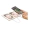 Porodo Lifestyle 5000mAh Power Bank Magnifying Mirror, White and Rose Gold