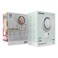 Green Lion Makeup Mirror Fan, White