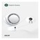 Green Lion Makeup Mirror Fan, White