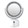 Green Lion Makeup Mirror Fan, White