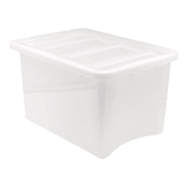 صندوق تخزين منظم مع غطاء، 12 لتر