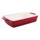 Kasa Cast Iron Baking Dish, Red, 39x23cm