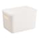 Kasa Plastic Storage Box with Lid, White, Small