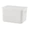 Kasa Plastic Storage Box with Lid, White, Small