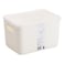 Kasa Plastic Storage Box with Lid, White, Small