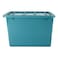 Organization Storage Box with Lid, Blue, 60L