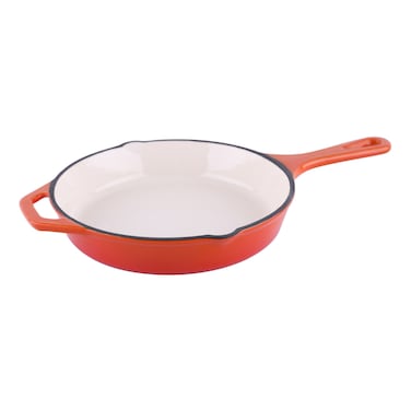 Kasa Cast Iron Frying Pan, Orange, 20cm