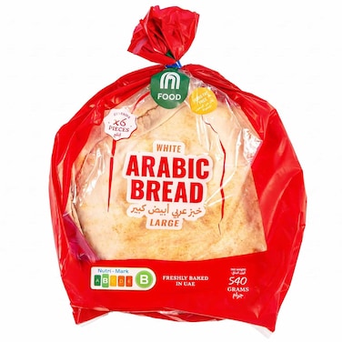 M Food Arabic Bread Large White, 540g