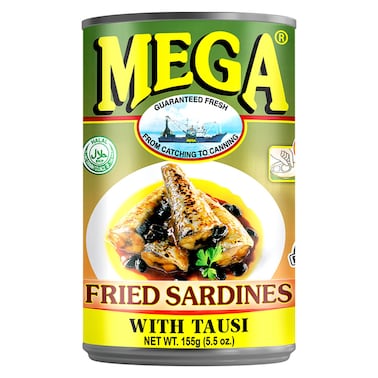Mega Fried Sardines with Tausi, 155g