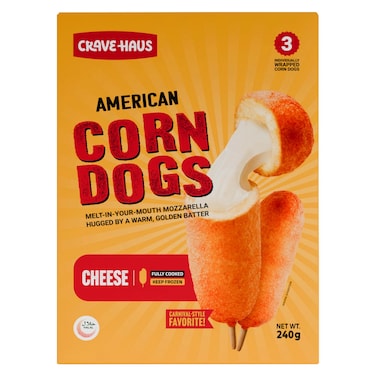 Cravehaus American Corndog with Cheese, 80g