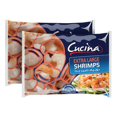 Cucina Extra Large Shrimps, 800g Pack of 2