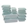 Kasa Basic Plastic Airtight Boxes, 12 PCS