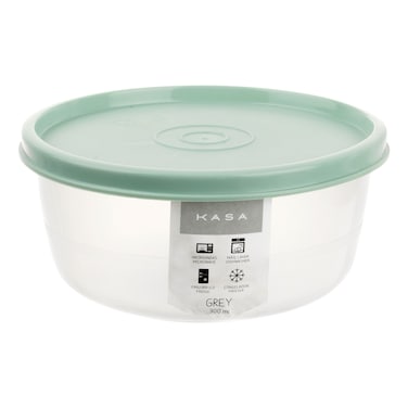 Kasa Round Hermetic Box, Grey, 0.3L
