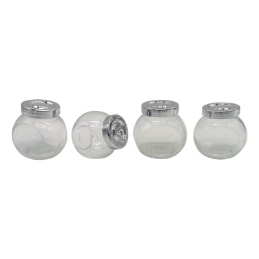 كاسا برطمانات مطبخ زجاجية، 4 قطع