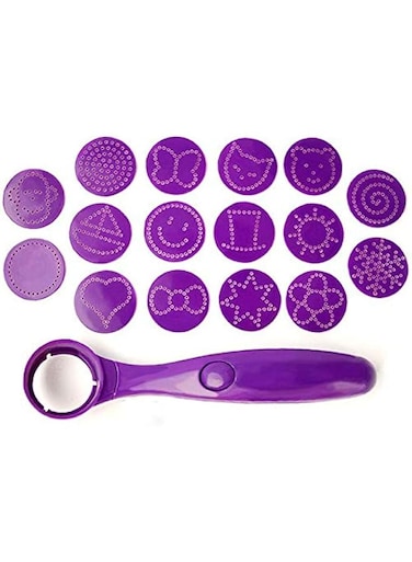 Electrical Latte Art Stencils Coffee Magic Carving Spoon Baking Pastry Tool Cake Mold Decor