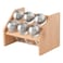 Kasa Spice Rack with 6 Bamboo Jars