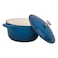 Cast Iron Casserole, Blue, 2.6L