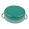 Cast Iron Baking Dish, Green, 4L