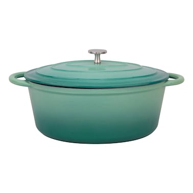 Cast Iron Baking Dish, Green, 4L