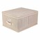 كاسا صندوق  مع غطاء، بيج، 25×40×50 سم