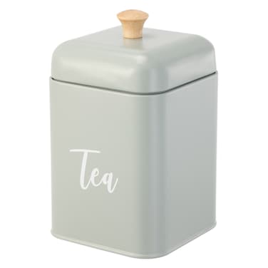 Tea Can with Lid, Oliva