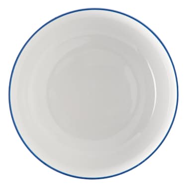 Oslo Alent Blue Rim Soup Bowl Set, 4 PCS