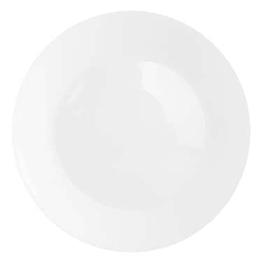 طبق عشاء زجاجي، سيراميك أبيض