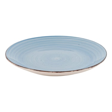 Hand Painted Dessert Plate, Blue