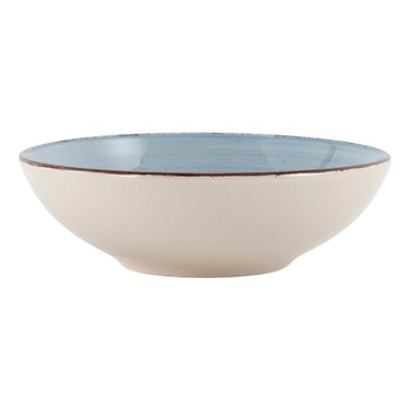 Hand Painted Soup Plate, Blue