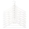 Wooden Hangers Set, White, 8 PCS