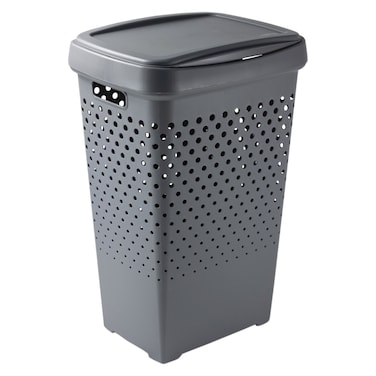 Zoom Dirty Laundry Basket, Grey, 70L