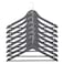 Wooden Hangers Set, Black, 8 PCS