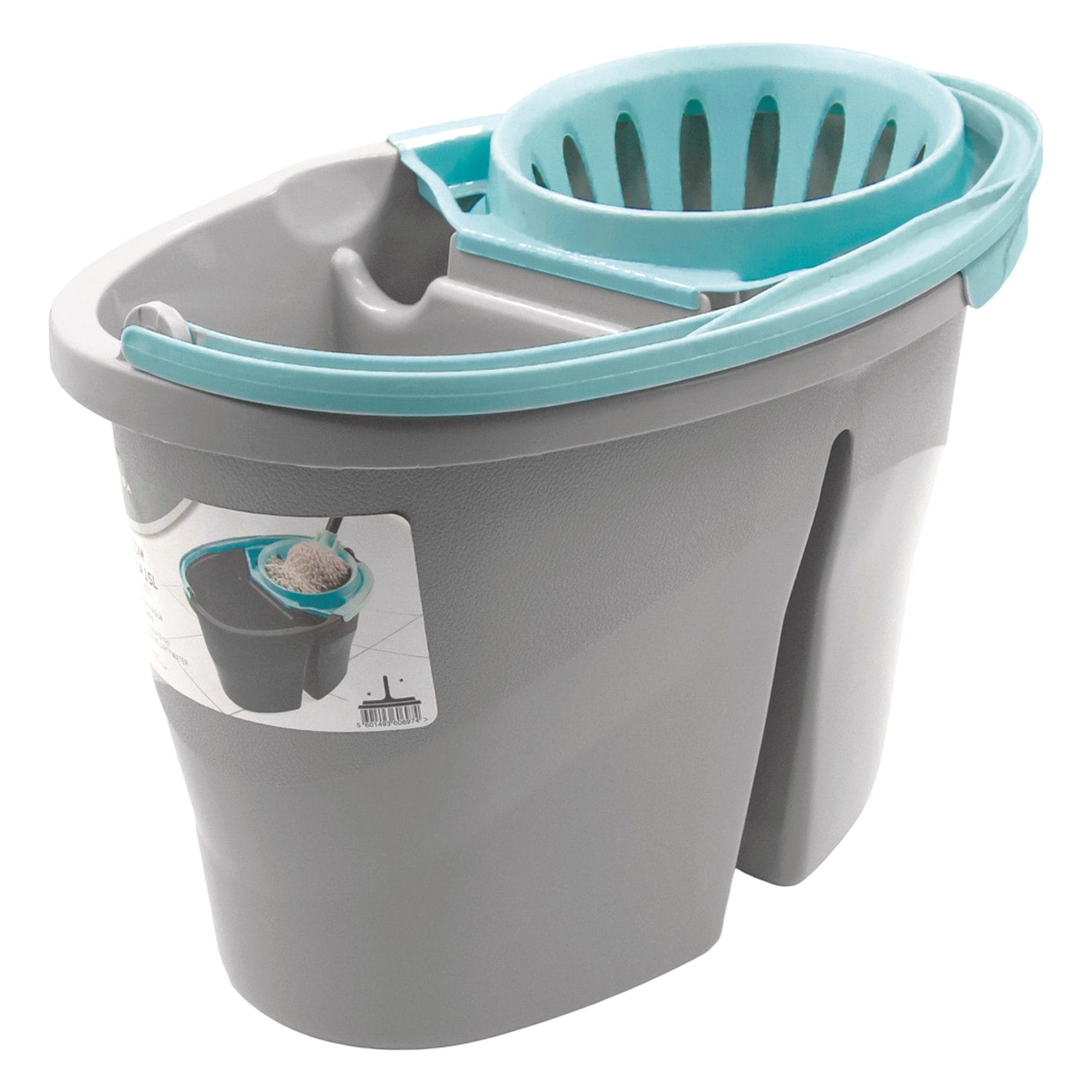 Buy Kasa Divider Bucket with Wringer, 15L Online | Carrefour UAE