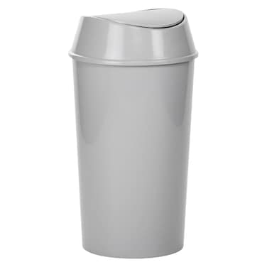 Swing Lid Trash Can, Grey, 50L
